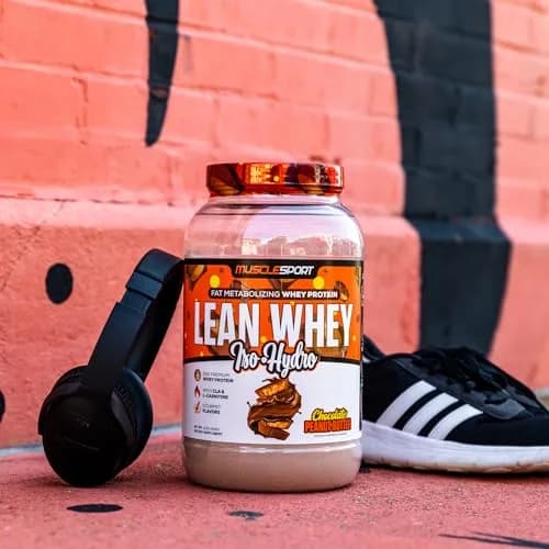Musclesport Lean Whey Revolution™ Protein Powder - Whey Protein Isolate - Low Calorie, Low Carb, Low Fat, 25g Protein per Scoop, 5lb Chocolate Peanut Butter thumbnail 6