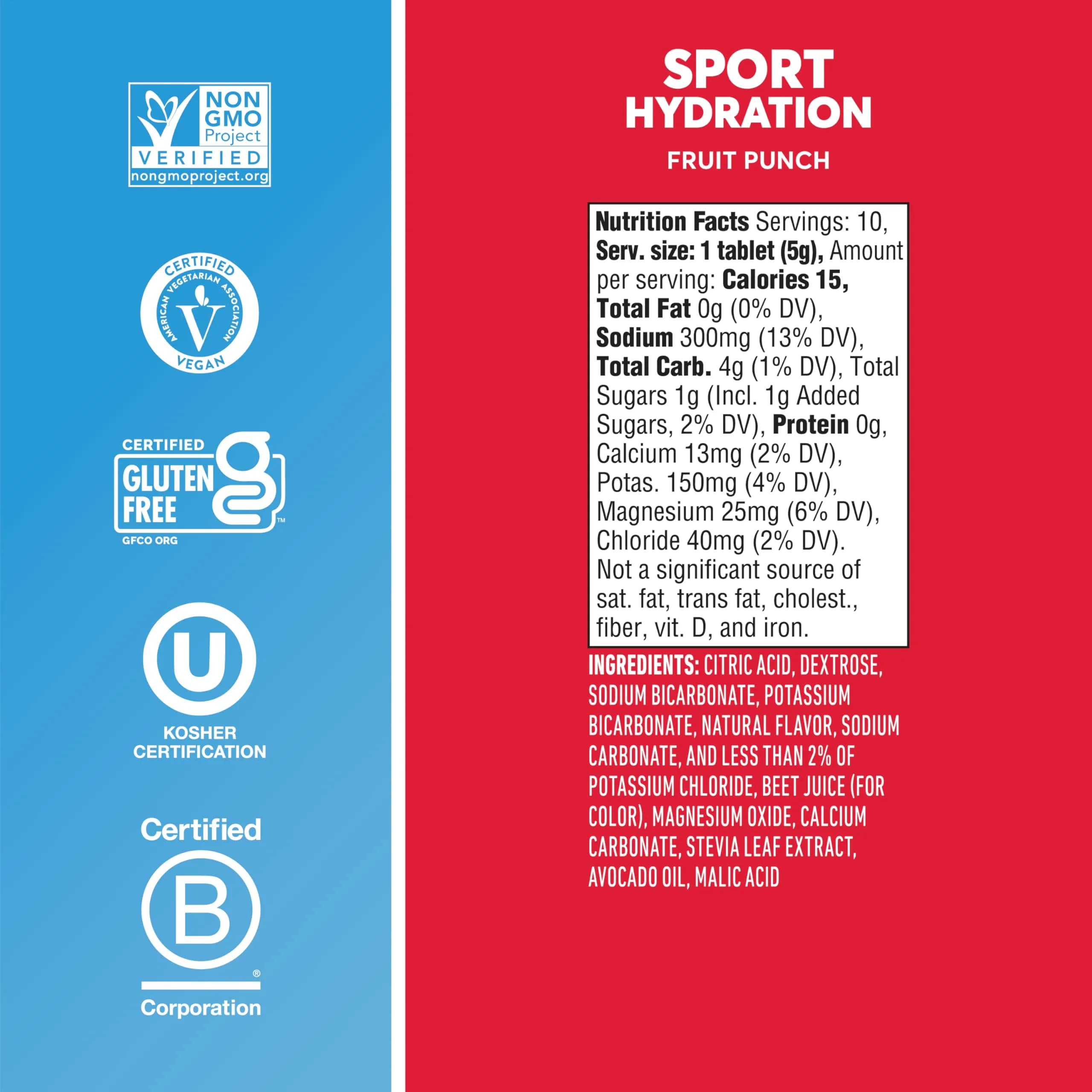 Nuun Sport Electrolyte Drink Tabs Fruit Punch Flavour - 80 Count | Essential Hydration Support - view 5