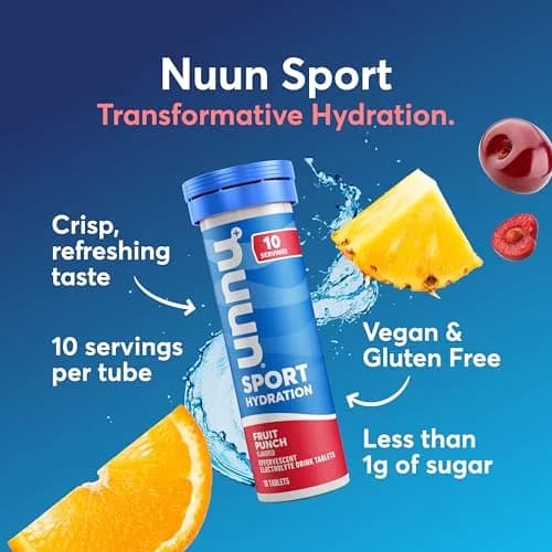 Nuun Sport Electrolyte Tablets Fruit Punch Flavor 80 Count | Hydration Support with 5 Essential Electrolytes thumbnail 2
