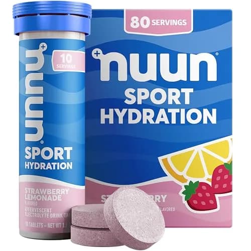 Nuun Sport Electrolyte Tablets Strawberry Lemonade 80 Count (Pack of 1) | Hydration for Active Life thumbnail 1