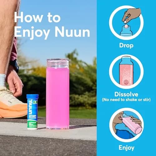 Nuun Sport Electrolyte Tablets Citrus Fruit 80 Count (10 Tablets Per Tube) | Hydration Support for Active Lifestyles thumbnail 6