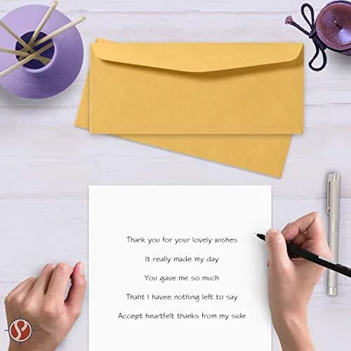 #10 Brown Kraft Regular Envelopes - 4 1/8" x 9 1/2" | Thick & Secure 24lb Stock thumbnail 2