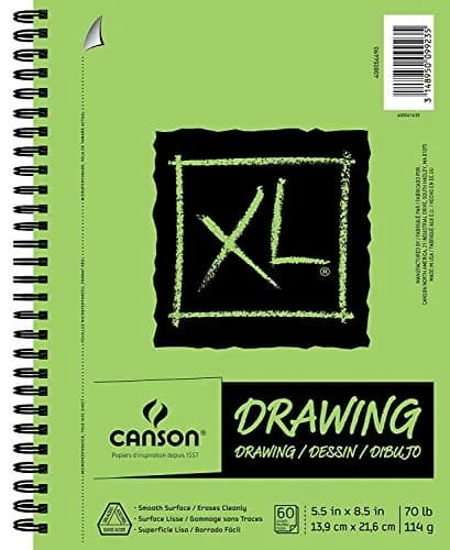 Canson XL Series Drawing Paper Pad, 5.5x8.5 in | Smooth surface, 60 sheets, acid-free thumbnail 1