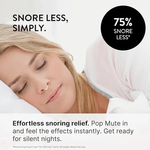 Rhinomed Mute Nasal Dilators for Sleep, Snoring Solution, Medium | Clinically Proven 38% Airflow Increase thumbnail 3