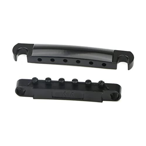 Swhmc Tune-O-Matic Bridge Studs & Tailpiece Set, Black | Zinc Alloy Guitar Parts for LP-Style Electric Guitars thumbnail 3