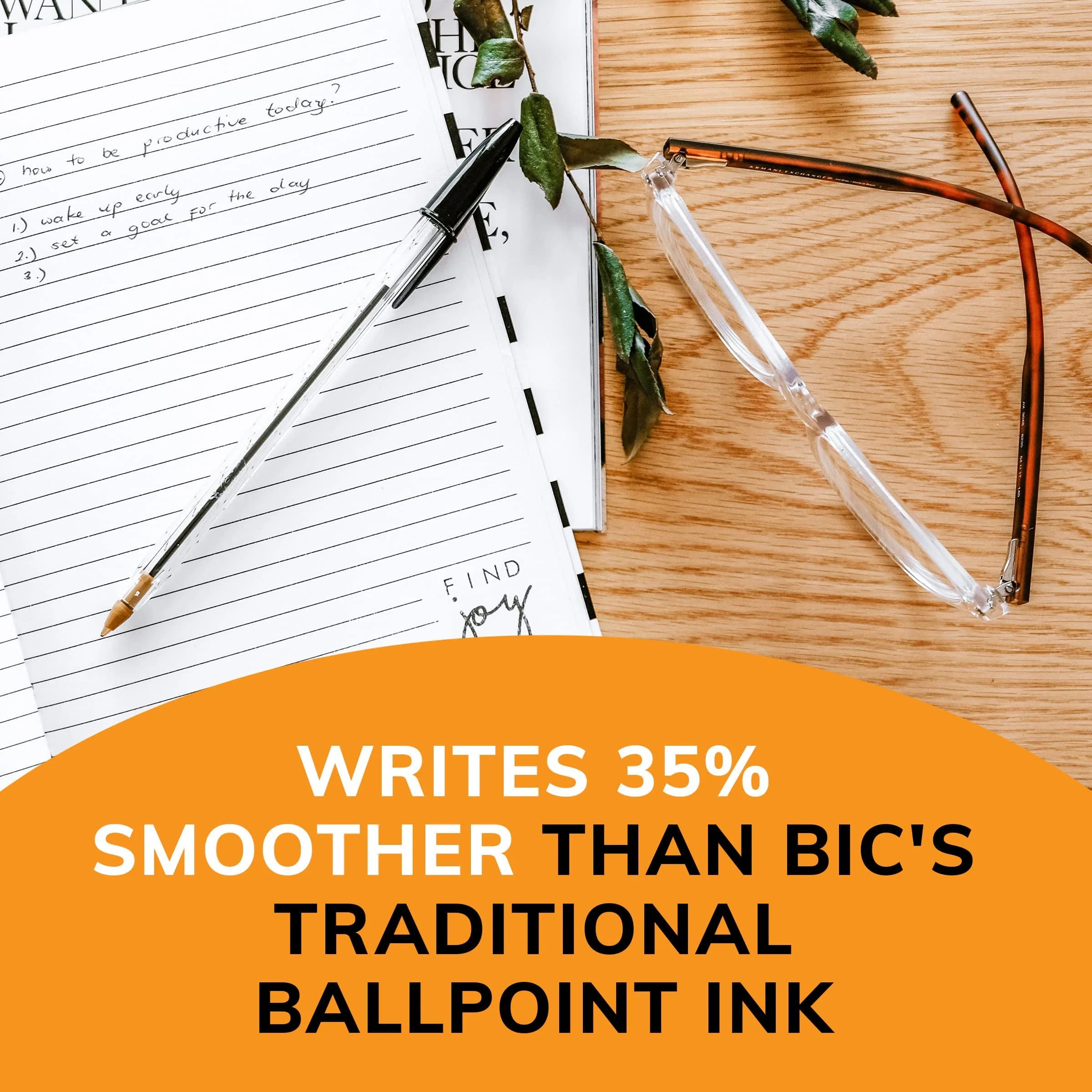 BIC Cristal Xtra Bold Ballpoint Pen, Medium Point (1.0mm) Black Ink, Single Pen – Smooth Writing for Bold Expressions - view 4