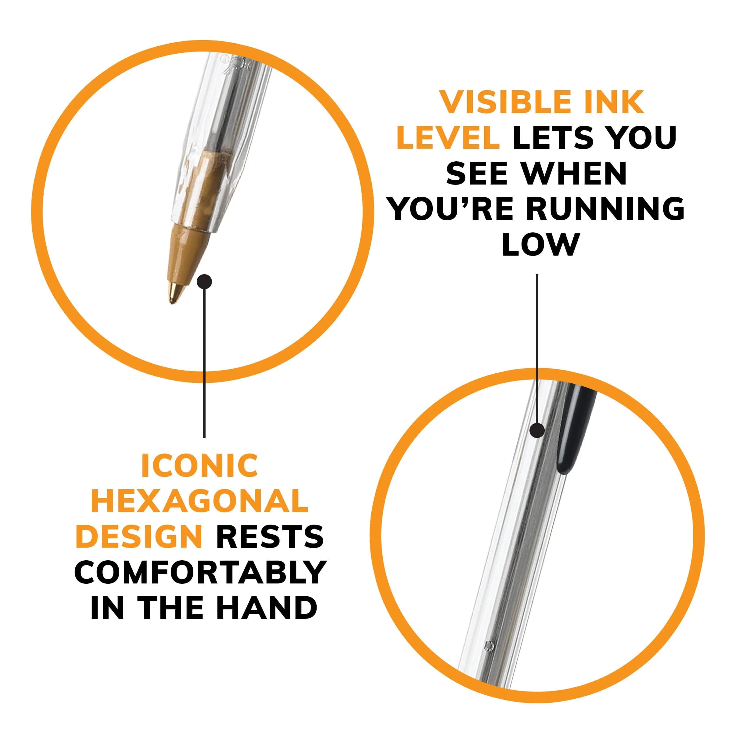 BIC Cristal Xtra Smooth Ballpoint Pens, Black, 24-Count | Smooth Ink Flow for Everyday Writing - view 5