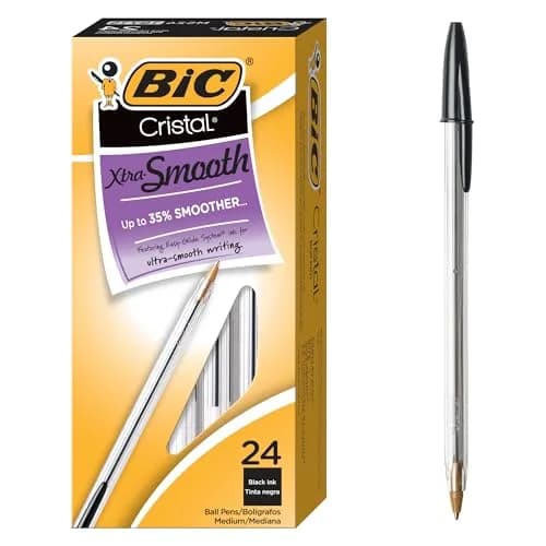 BIC Cristal Xtra Bold Ballpoint Pens, Blue, 1.6mm Bold Point, 432 Count | Smooth Ink Flow for Vivid Lines — Black Ink