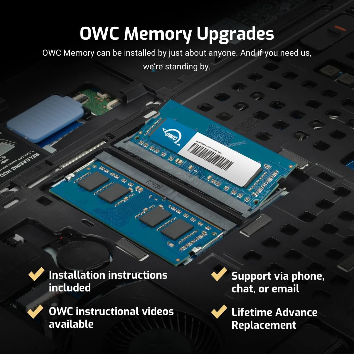 OWC Memory 16GB (2 x 8GB) DDR3 PC3-14900 1866MHz SO-DIMM RAM | 16GB (2 x 8GB) 1866MHz DDR3 SO-DIMM PC3-14900 CL13 1.35V 204-pin - view 4