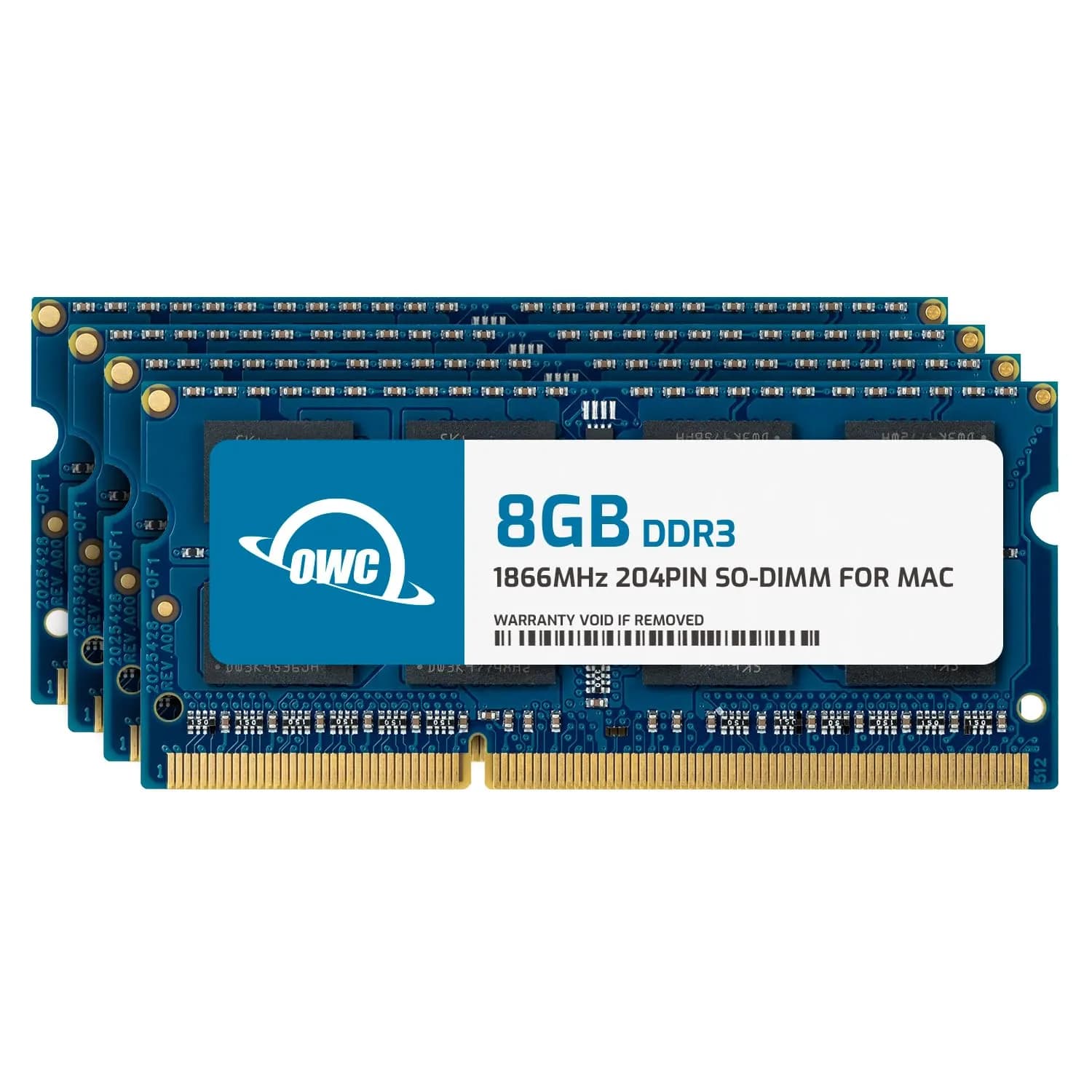 OWC 8GB DDR3 PC3-14900 1866MHz SO-DIMM RAM for iMac & Laptops | 8GB (8192MB) Non-ECC Dual Rank — 32 GB (4 x 8 GB) / 4 x 8GB