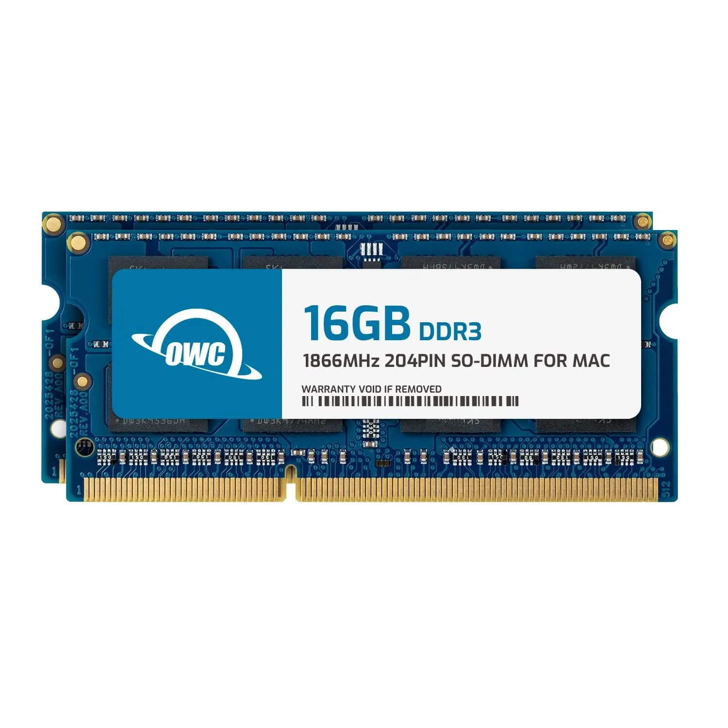 OWC 8GB DDR3 PC3-14900 1866MHz SO-DIMM RAM for iMac & Laptops | 8GB (8192MB) Non-ECC Dual Rank — 32GB / 2 x 16GB