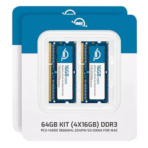 OWC 64GB (4x16GB) DDR3 1866MHz PC3-14900 CL13 SO-DIMM RAM for 2015 iMac 27" Retina 5K thumbnail 2