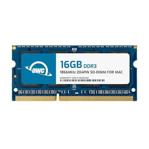 OWC 16GB DDR3 PC3-14900 1866MHz SO-DIMM RAM for iMac & PCs | 16GB (2x8GB) 1866MHz thumbnail 1