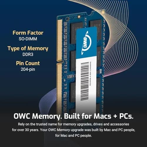 OWC 16GB DDR3 PC3-14900 1866MHz SO-DIMM RAM for iMac & PCs | 16GB (2x8GB) 1866MHz thumbnail 3