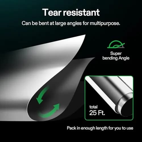 VIVOSUN Highly Reflective Mylar Film Roll 4FT x 25FT (122cm x 7.62m) | 95% Light Reflectivity for Grow Tents thumbnail 6