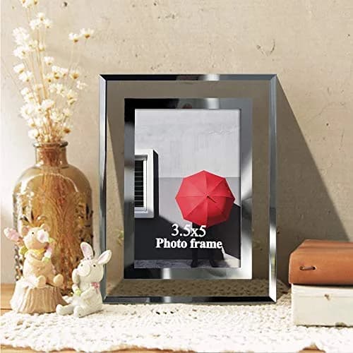 Giftgarden 3.5x5 Picture Frame Modern 3.5 by 5 Glass Frame for Photo Tabletop Display, 2 Pack | Elegant Wall & Tabletop Decor thumbnail 5