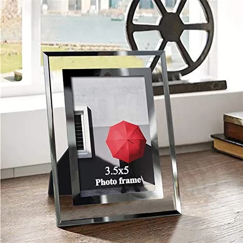 Giftgarden 3.5x5 Picture Frame Modern 3.5 by 5 Glass Frame for Photo Tabletop Display, 2 Pack | Elegant Wall & Tabletop Decor thumbnail 6