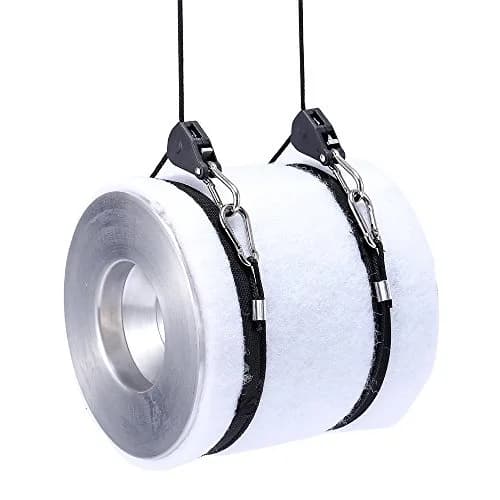 iPower GLROPEX2 Adjustable Rope Hanger 2 Pairs 8ft (150 lbs Total Capacity) | Heavy Duty Ratchet Tie-Down Strap thumbnail 5