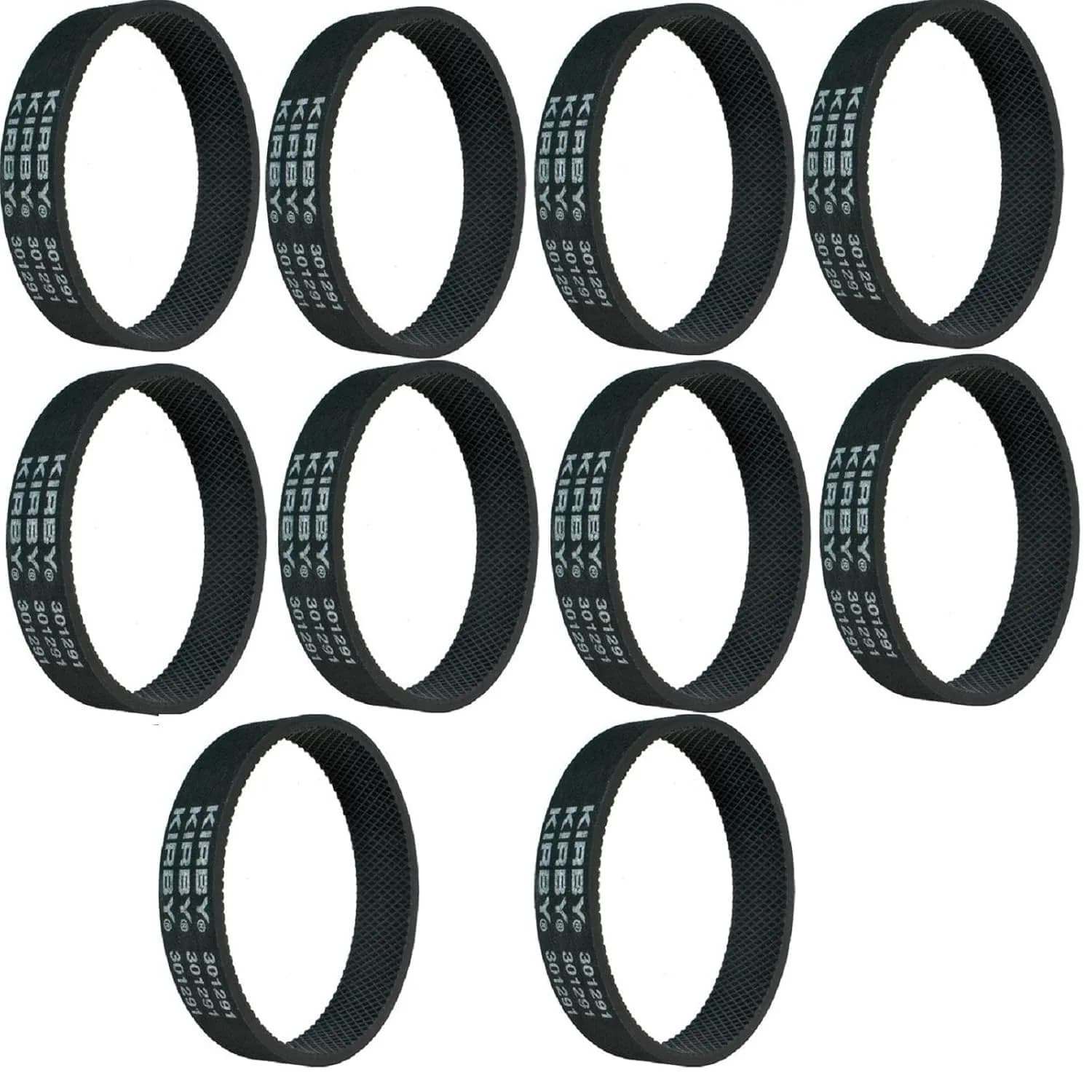 Kirby Vacuum Belt 10-Pack | OEM Replacement Part #301291G Compatible with All Kirby Upright Models — 10 Belts