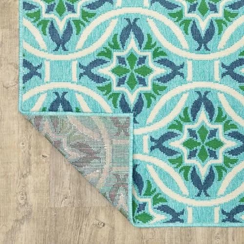 Oriental Weavers Meridian Indoor/Outdoor Rug - 5868L - 6'7" x 9'6" | Moroccan Style, Water & Fade Resistant thumbnail 6