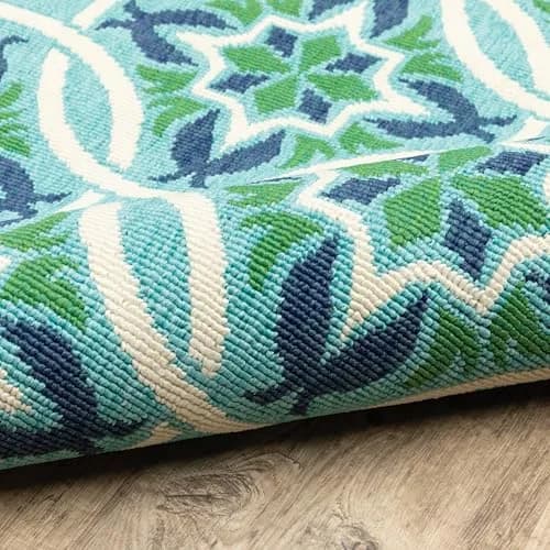 Oriental Weavers Meridian Indoor/Outdoor Rug - 5868L - 6'7" x 9'6" | Moroccan Style, Water & Fade Resistant thumbnail 9