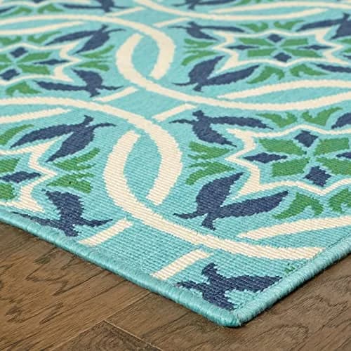 Oriental Weavers Meridian Indoor/Outdoor Rug - 5868L - 6'7" x 9'6" | Moroccan Style, Water & Fade Resistant thumbnail 3
