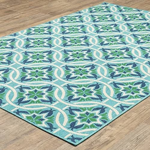 Oriental Weavers Meridian Indoor/Outdoor Rug - 5868L 8'6" x 13' | Moroccan Style, Water & Fade Resistant thumbnail 4