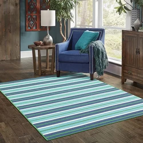 Oriental Weavers Meridian Indoor/Outdoor Rug 3'7" x 5'6" | Water & Fade Resistant thumbnail 5