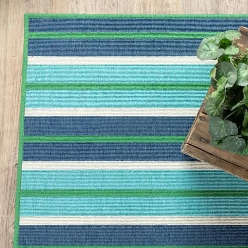 Oriental Weavers Meridian Indoor/Outdoor Rug 3'7" x 5'6" | Water & Fade Resistant thumbnail 9
