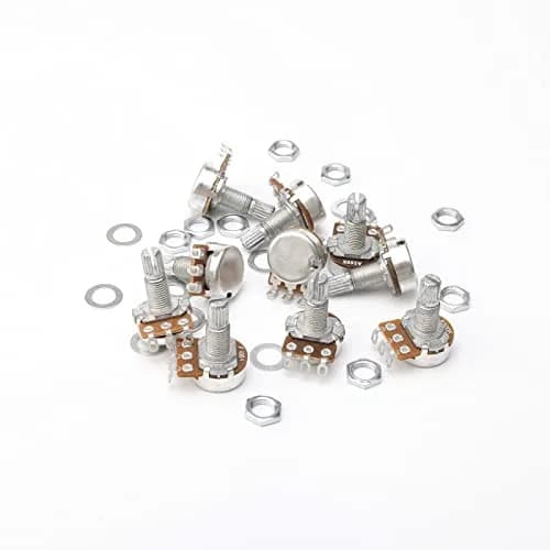 Swhmc A500K Ohm Guitar Potentiometer 1/4" Split Shaft 10-Pack | Volume Tone Control thumbnail 2