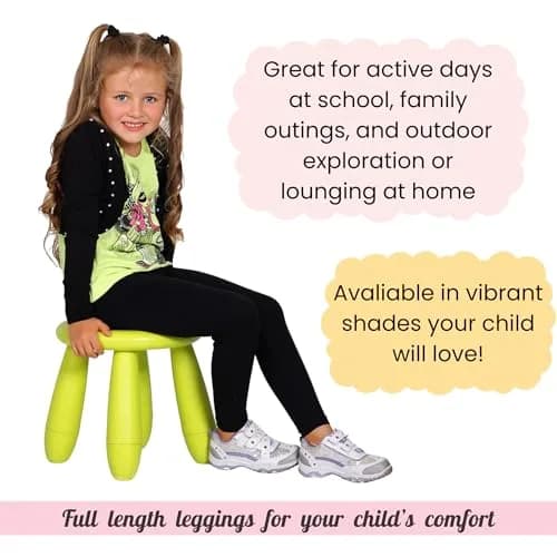 FUTURO FASHION Girls Cotton Leggings Full Length | Soft, Elastic & Trendy for Ages 2-13 thumbnail 3