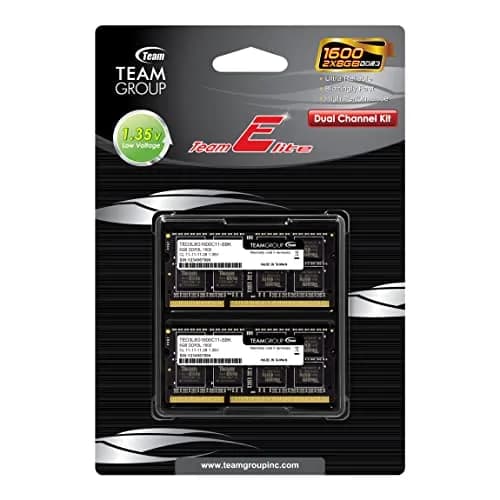 TEAMGROUP Elite DDR3L 16GB Kit (2 x 8GB) 1600MHz PC3-12800 CL11 SODIMM 204-Pin Laptop Memory Module 16GB (2x8GB) 1600MHz thumbnail 4