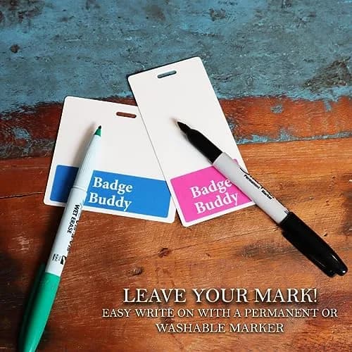 Specialist ID Nurse Practitioner Badge Buddy - Heavy Duty Horizontal | Waterproof, Spill & Tear Proof ID Card Backer for Medical Staff thumbnail 7