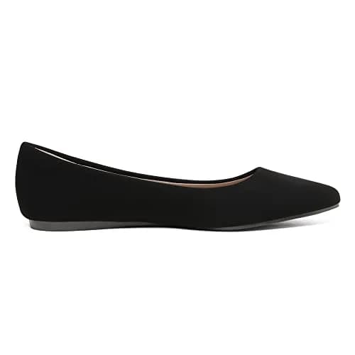 DREAM PAIRS Women's Dress Ballet Flats 6 | Pointed Toe, Faux Suede, Supportive Insole thumbnail 3