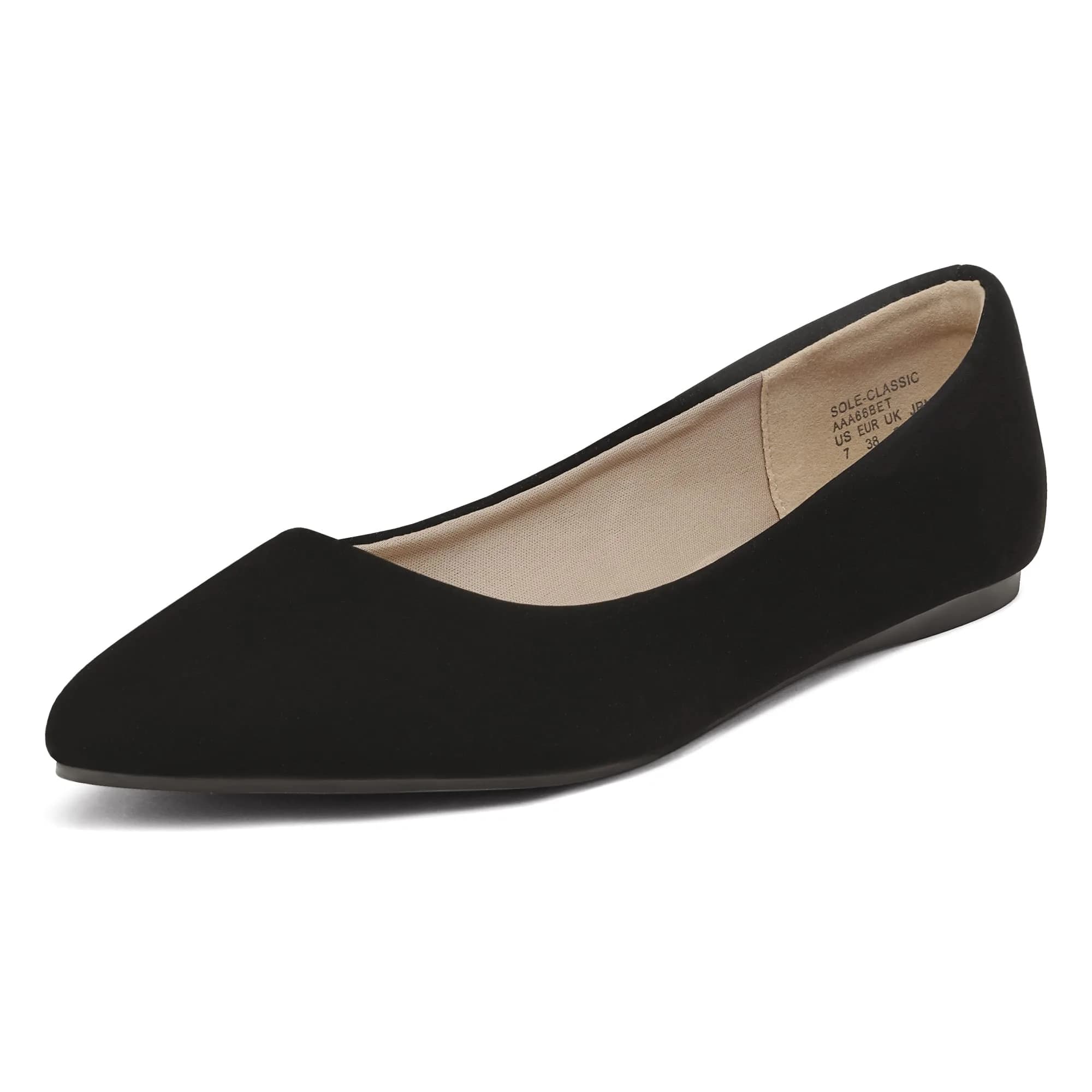 DREAM PAIRS Women's Dress Ballet Flats 6.5 | Elegant Pointed Toe Flat with Support