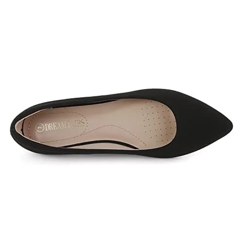 DREAM PAIRS Women's Dress Ballet Flats 6.5 | Elegant Pointed Toe Flat with Support thumbnail 4