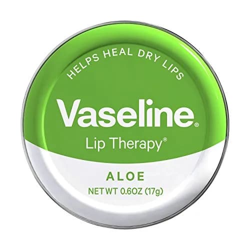 Vaseline Lip Therapy Aloe Vera Tin Lip Balm 0.6 oz (17 g) | Clinically Proven Healing for Dry Lips thumbnail 1