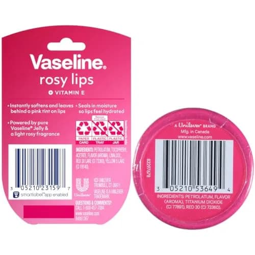 Vaseline Lip Therapy Aloe Vera Tin Lip Balm, 2 Count (Pack of 1) | Clinically Proven Healing for Dry Lips thumbnail 2