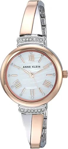 Anne Klein Women's Rose Gold/Silver Bangle Watch Set with Crystals, 26mm Case | Japanese Quartz Movement thumbnail 3