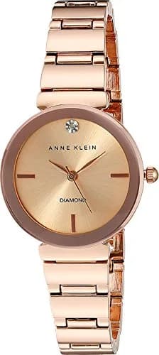 Anne Klein Women's Genuine Diamond Dial Bracelet Watch 28mm (1.10 in) | Japanese Quartz Movement thumbnail 1
