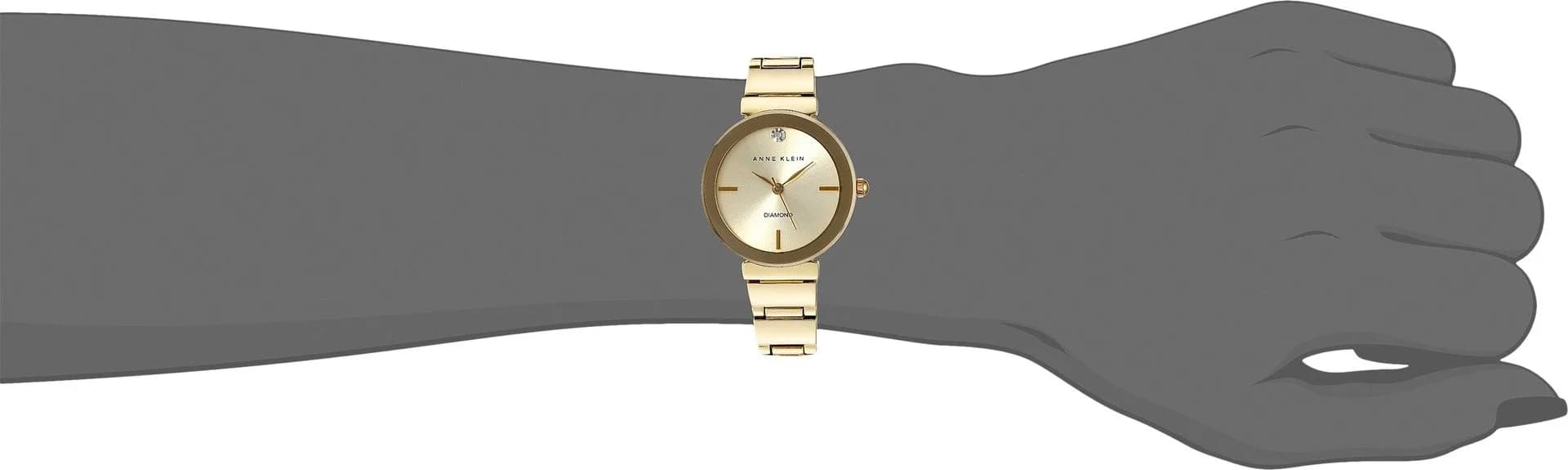 Anne Klein Women's Genuine Diamond Dial Bracelet Watch 28mm (1.10 inches) | Classic Quartz Fashion Accessory - view 2