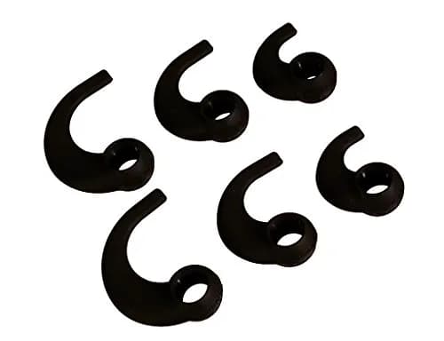Far End Gear BudLoks Earphone Sport Grips for in-Ear and Ear Canal Earbuds, Black | Secure Fit for Active Use thumbnail 1