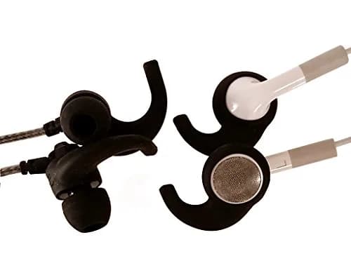 Far End Gear BudLoks Earphone Sport Grips for in-Ear and Ear Canal Earbuds, Black | Secure Fit for Active Use thumbnail 2