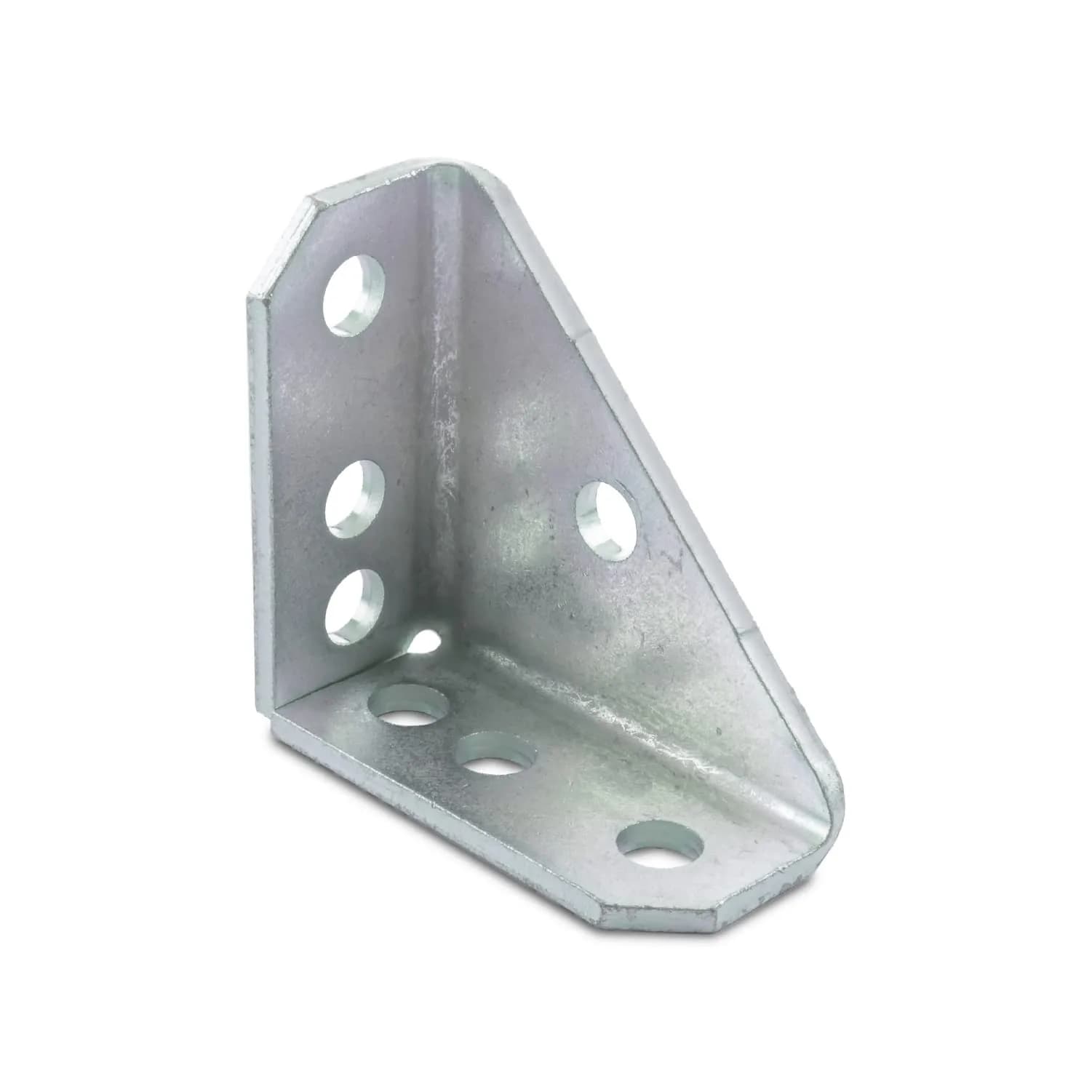 UNISTRUT P2484-EG 7 Hole 90 Degree Gusseted Angle Connector Bracket Steel | Heavy Duty, Zinc-Plated