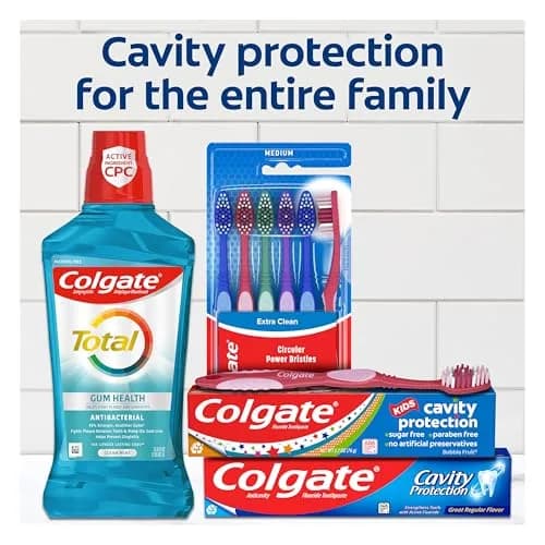 Colgate Cavity Protection Toothpaste with Fluoride, Minty Great Regular Flavor, 6 Oz Tube | ADA Accepted thumbnail 7