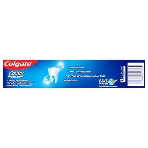 Colgate Cavity Protection Toothpaste with Fluoride, Minty Great Regular Flavor, 6 Oz Tube | ADA Accepted thumbnail 9