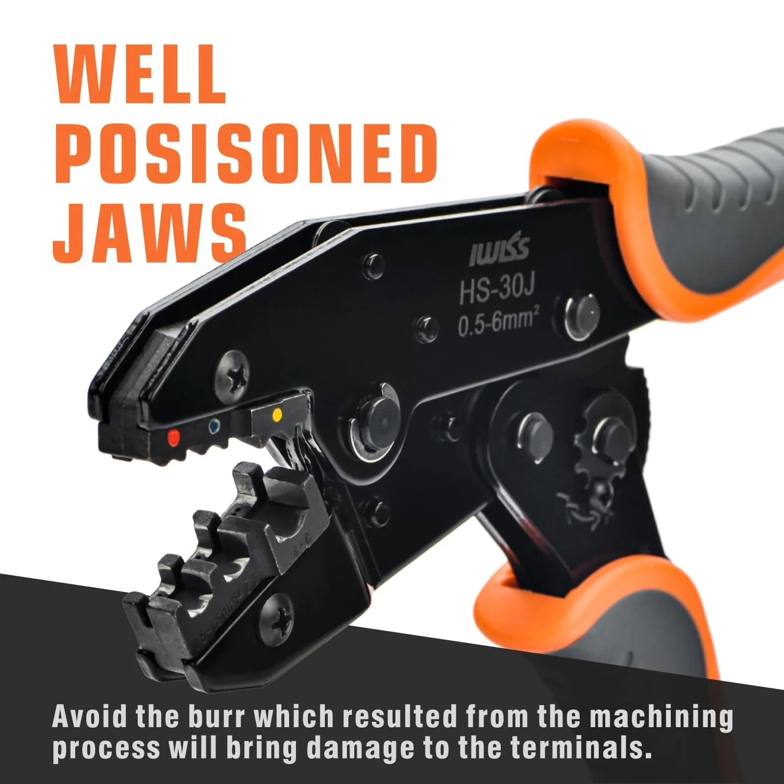 IWISS Ratchet Wire Crimping Tool Set with 5 Interchangeable Jaws & Wire Stripper | 1 Kg Tool Set - view 2