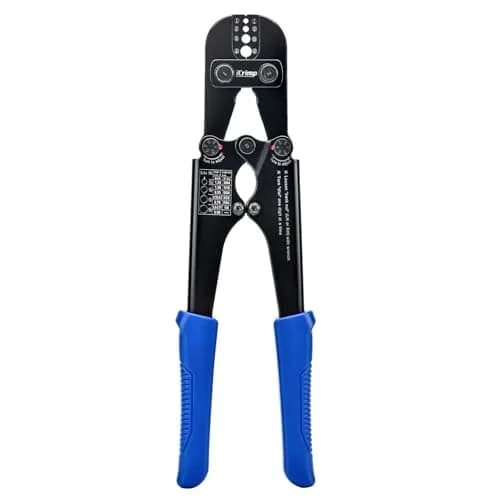 IWISS Wire Rope Crimper IWS-1608M 3/64" to 1/8" | Heavy Duty Steel Tool for Railings & Cables thumbnail 1