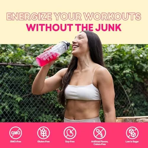 EBOOST POW Natural Pre Workout Powder - 15 Packets, Tropical Punch | Performance & Joint Support, Gluten-Free thumbnail 6