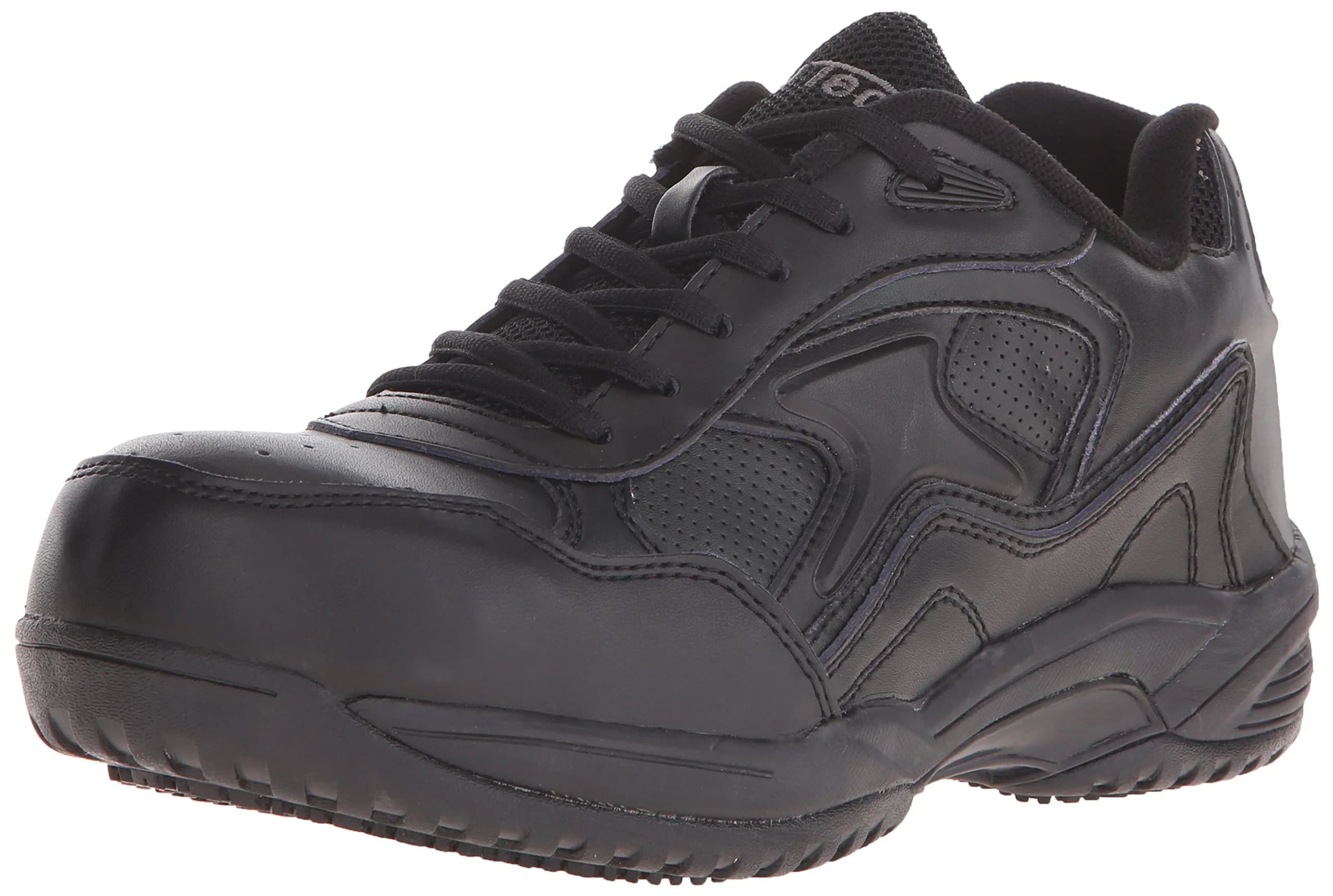 Ad Tec Workshift Work Shoes Memory Foam Non Metallic Black | ASTM F-2413 Certified, Lightweight & Heavy Duty — Black